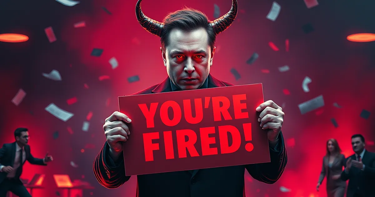 Elon Musk als Teufel